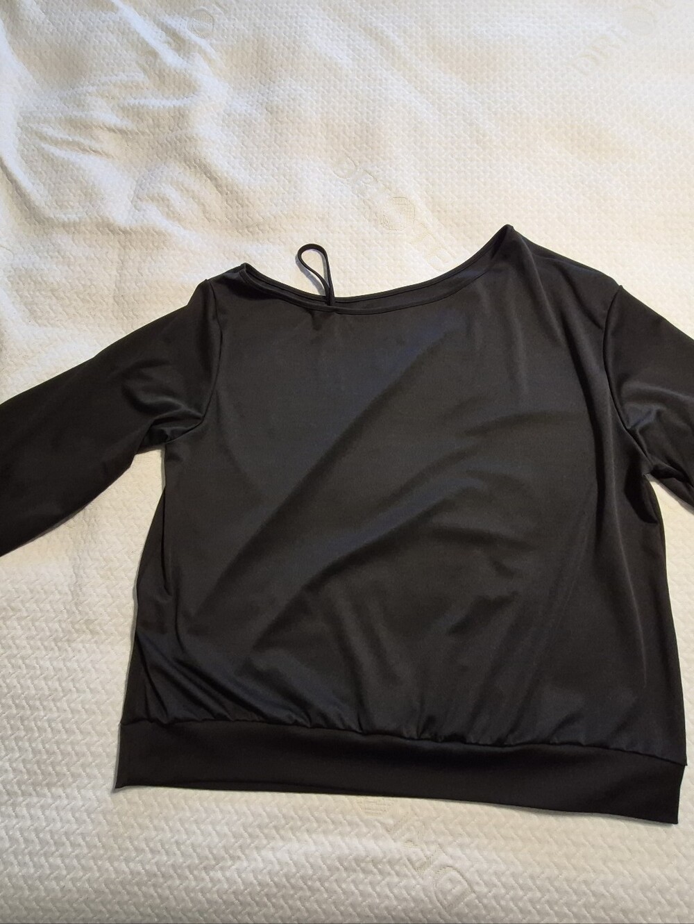 Black Women’s Boatneck (Off-shoulder) Pullover Sweatshirt - Everyday Essential